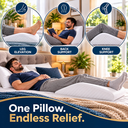 Wedge pillow large foam back - pillow,