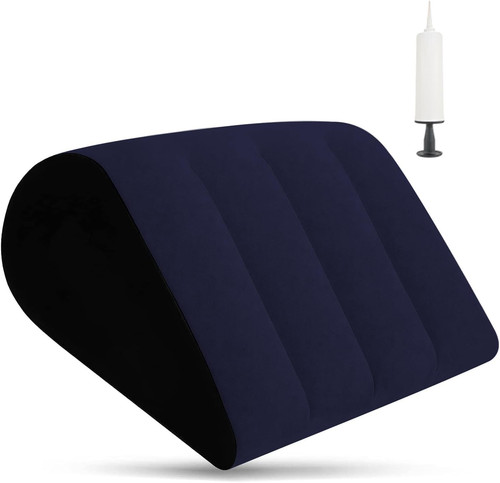 Inflatable wedge pillow with - wedge,