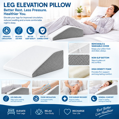 Memory foam leg wedge - foam,