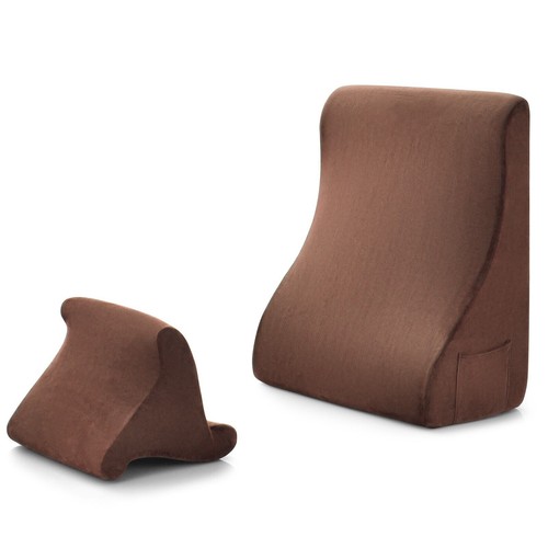 Bed wedge pillow with side - bed,